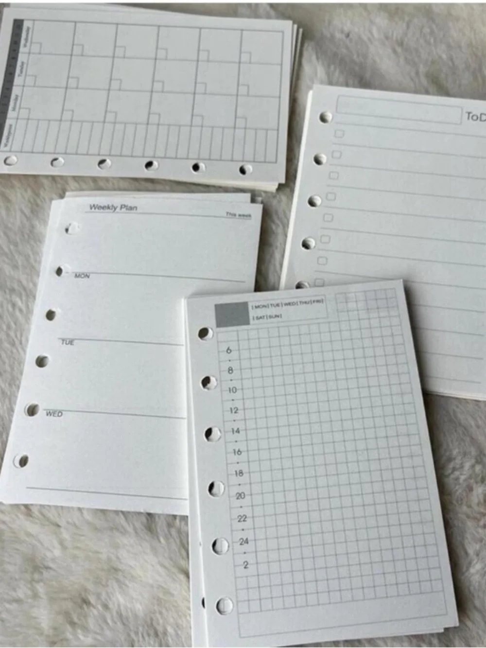 🆕 LV Planner Calendar Inserts Grid Monthly To Do Daily Note Personal Travel Work
